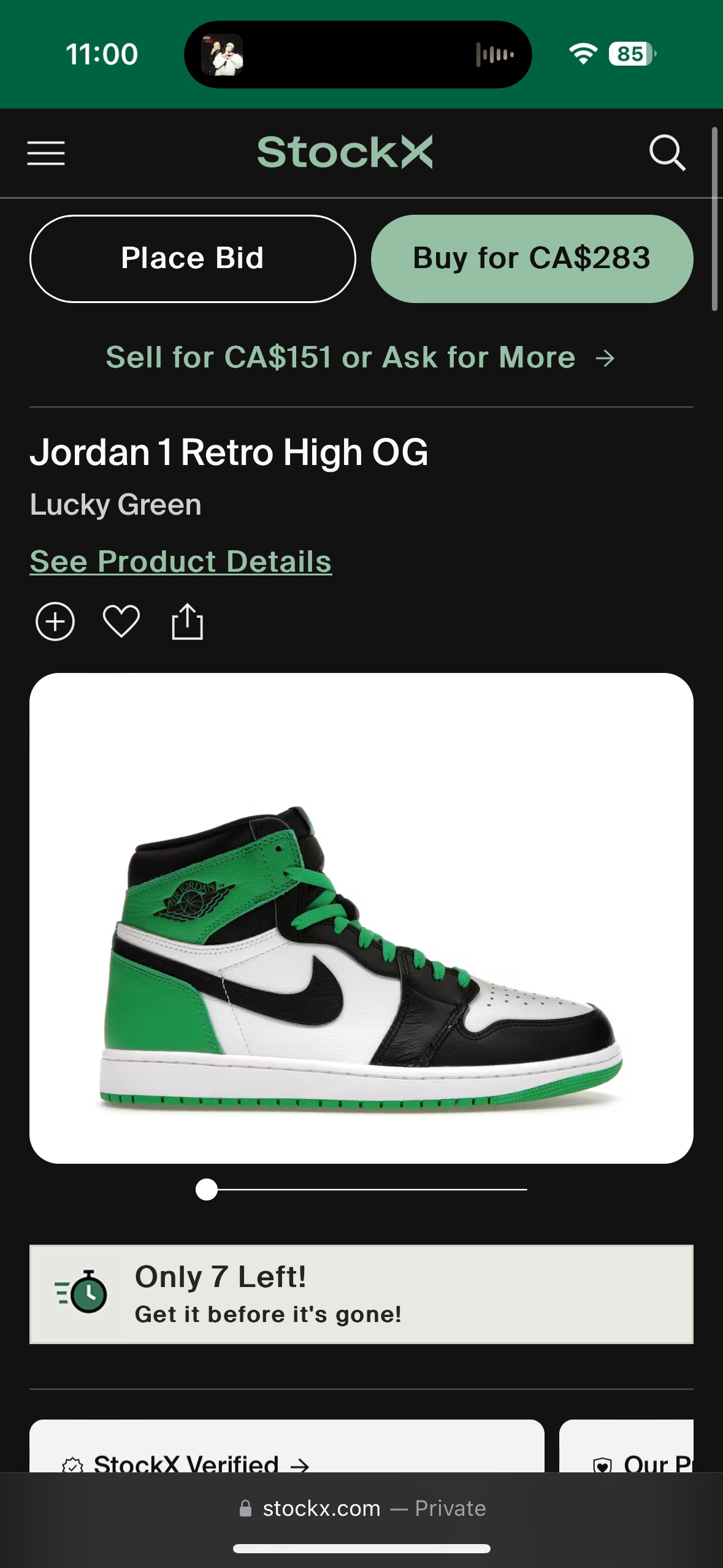 Air Jordan 1 Retro High OG "Lucky Green" - photo 4