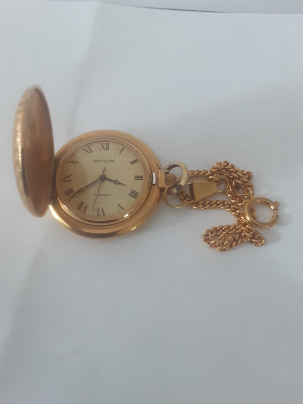Vintage Westclox Pocket Watch with Chain