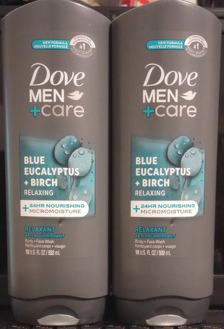 Dove Men Eucalyptus Body Wash 2-pack thumbnail