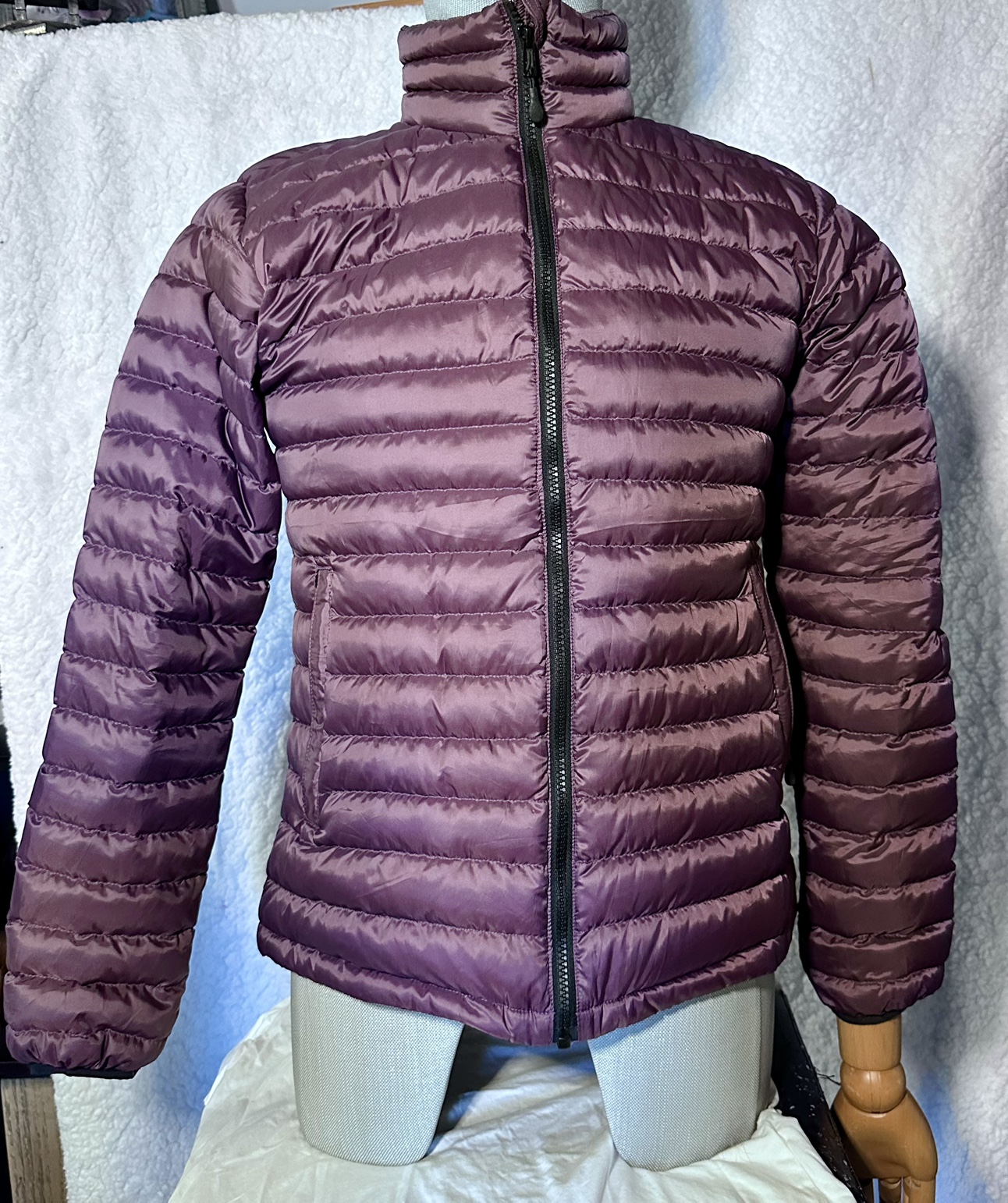 Purple Puffer Jacket made in Nepal