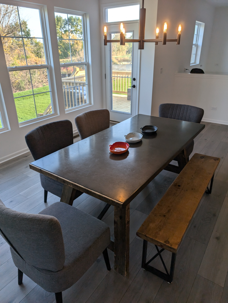 Restoration Hardware Wood & Metal Dining Table - photo 2