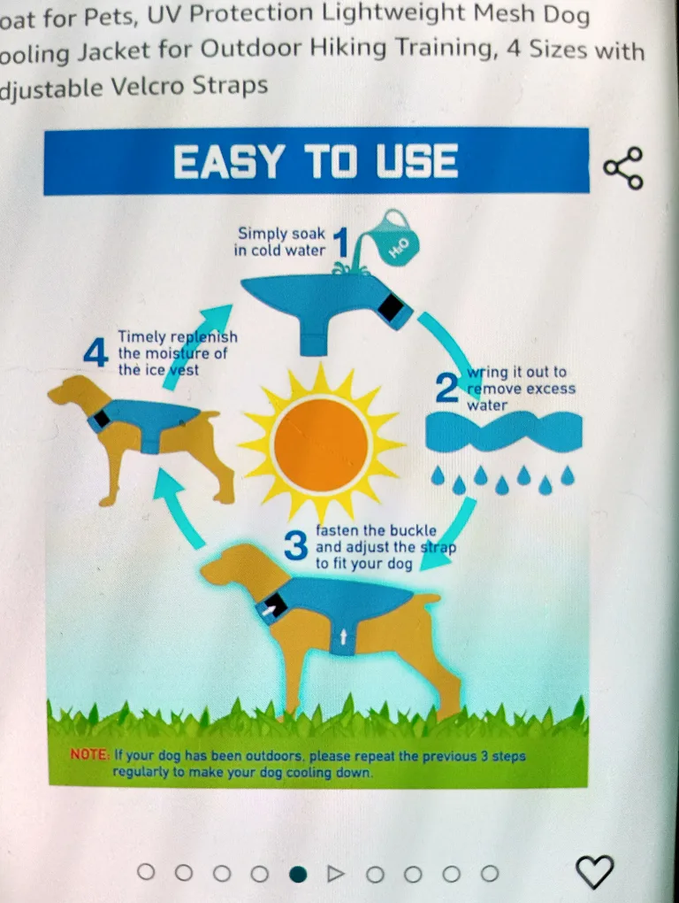 Dog Cooling Vest image indicator(3)