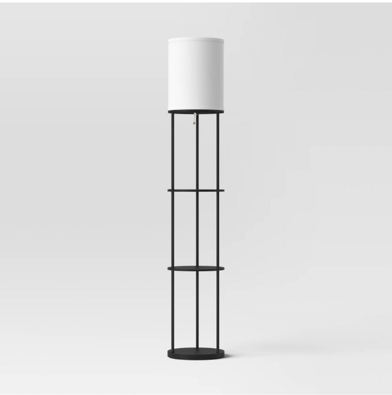 Floor Lamp with Shelves