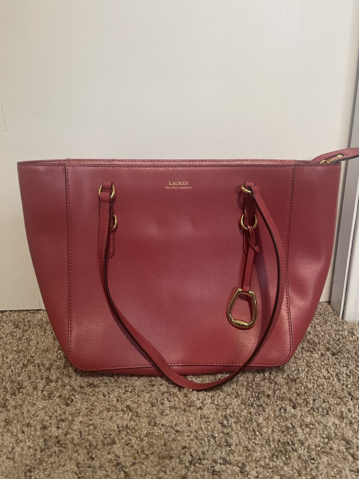 Lauren Ralph Lauren Pink Tote Bag