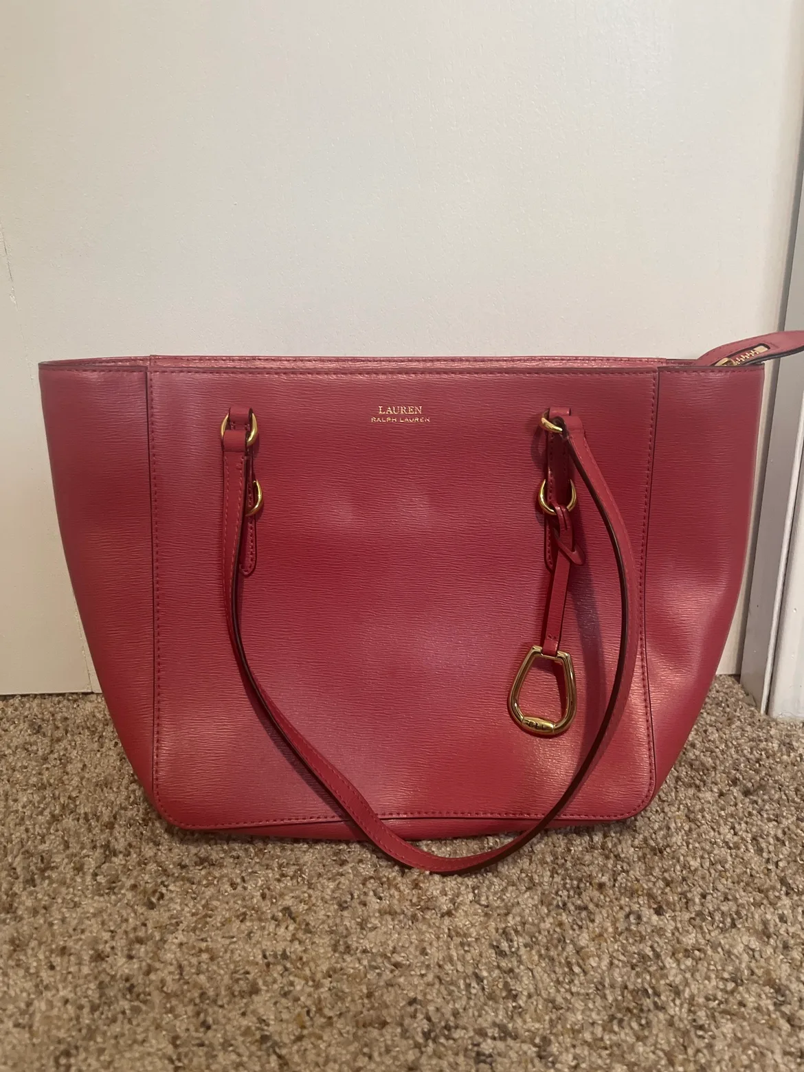 Lauren Ralph Lauren Pink Tote Bag thumbnail