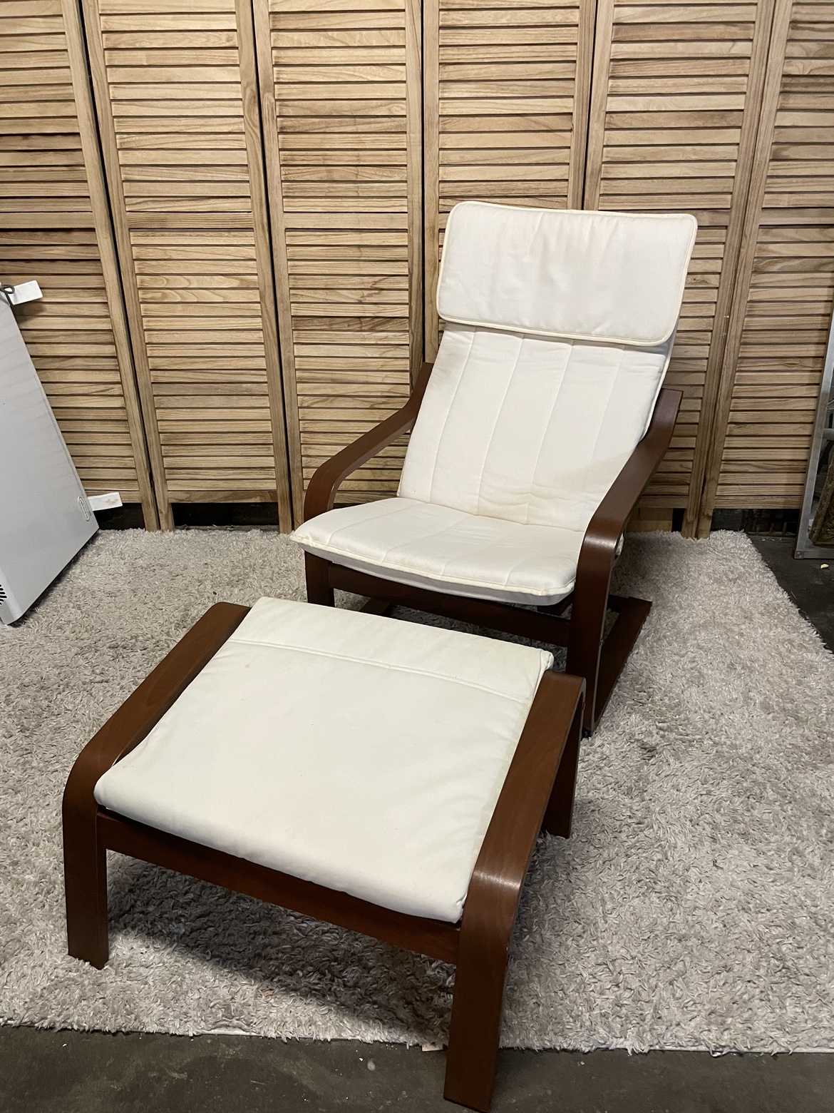 IKEA Poang Armchair and Ottoman - photo 3