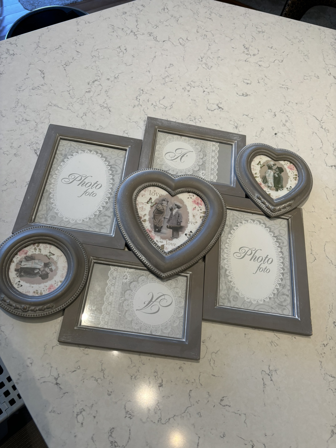 Grey Picture Frame Set