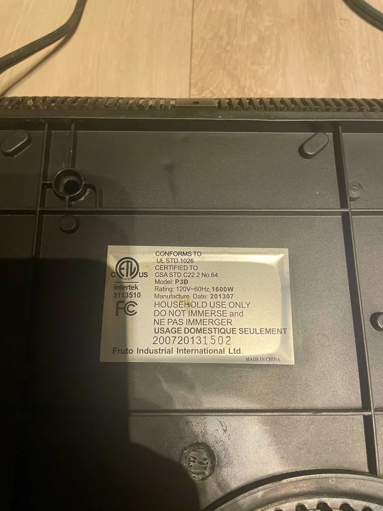 Eurodib Induction Cooker image indicator(4)