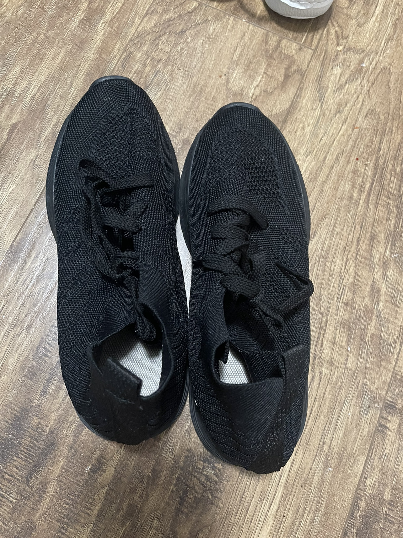 Black Knit Running Shoes