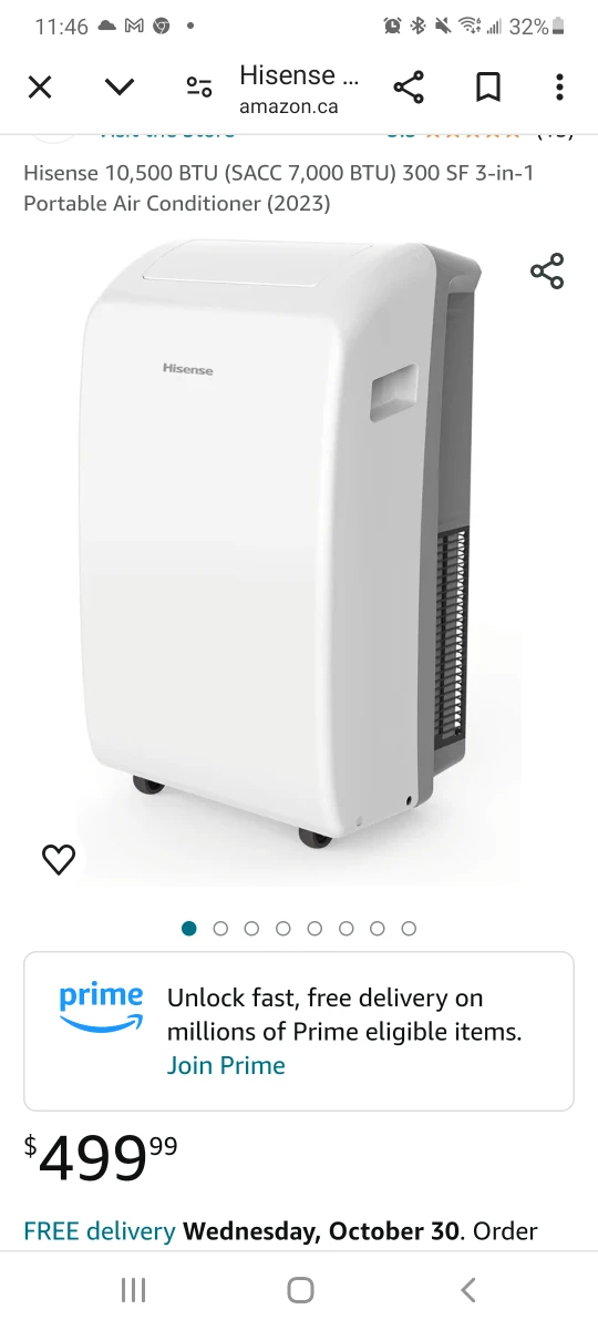 Hisense Portable Air Conditioner
