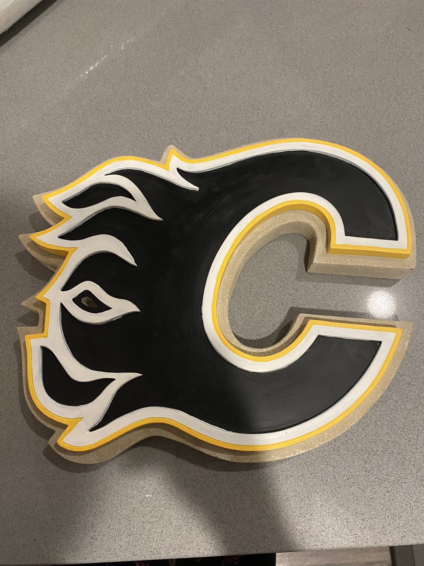 Calgary flames flaming C wall decor - photo 4