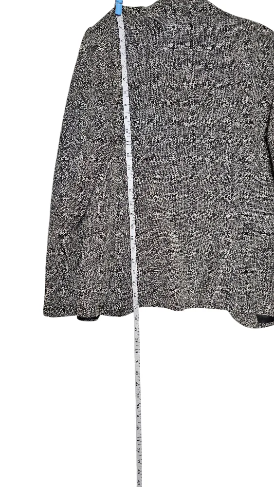 Coldwater Creek Black & White Tweed Blazer women's size 12 image indicator(6)