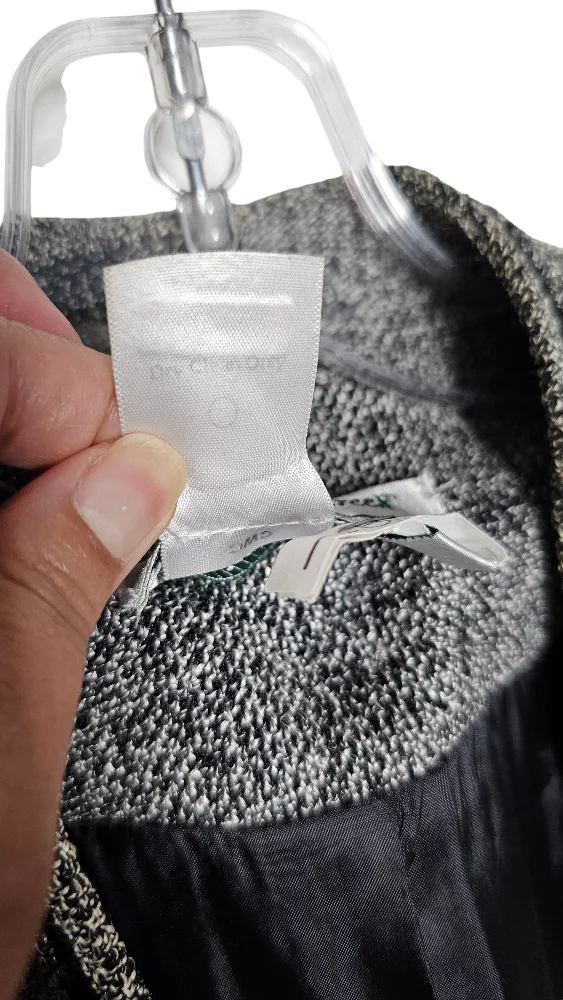 Coldwater Creek Black & White Tweed Blazer women's size 12 image indicator(4)