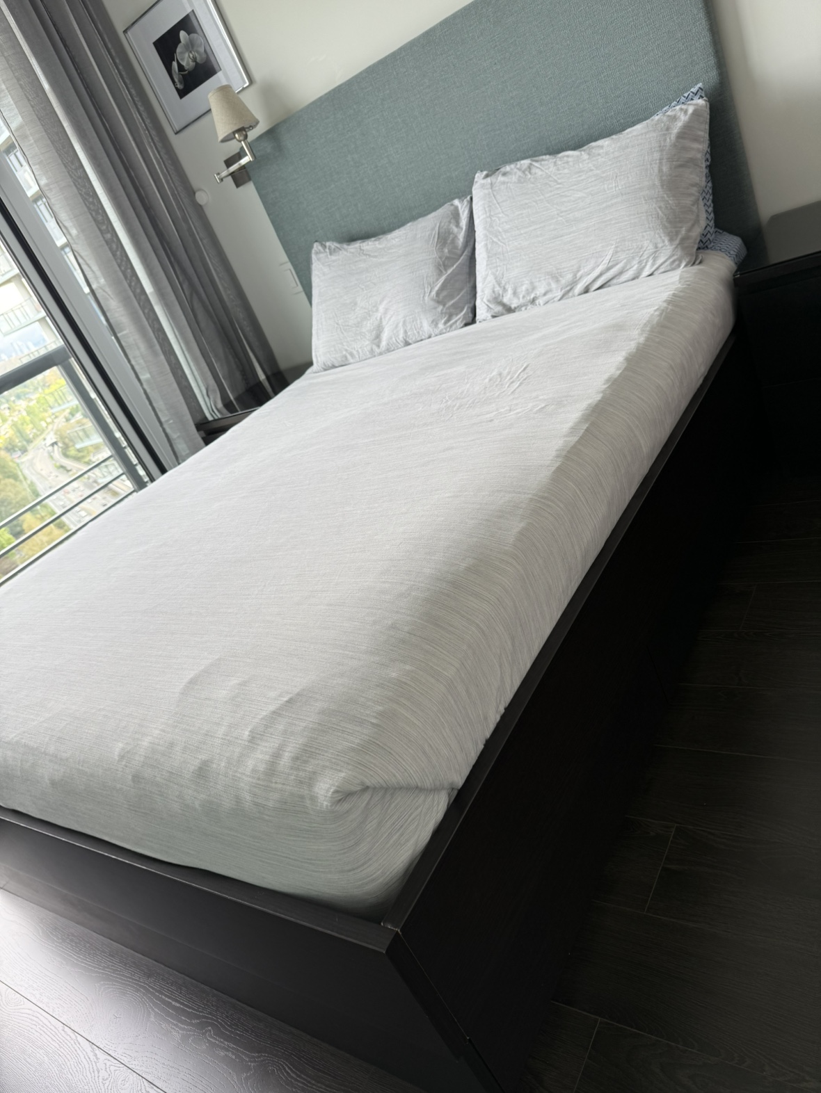 Queen Size Bed Frame with Storage - photo 2