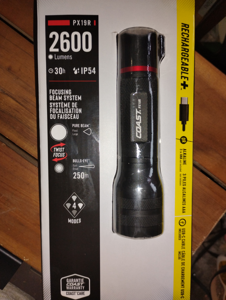 Coast Rechargeable Flashlight