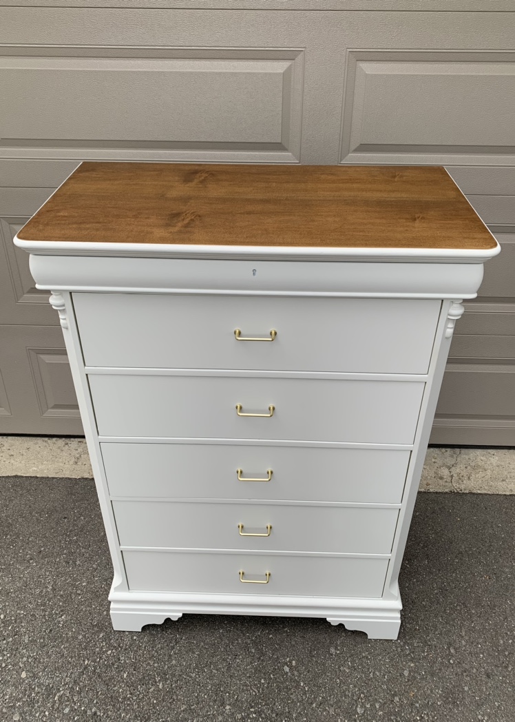 Gorgeous Tall White Dresser - photo 4