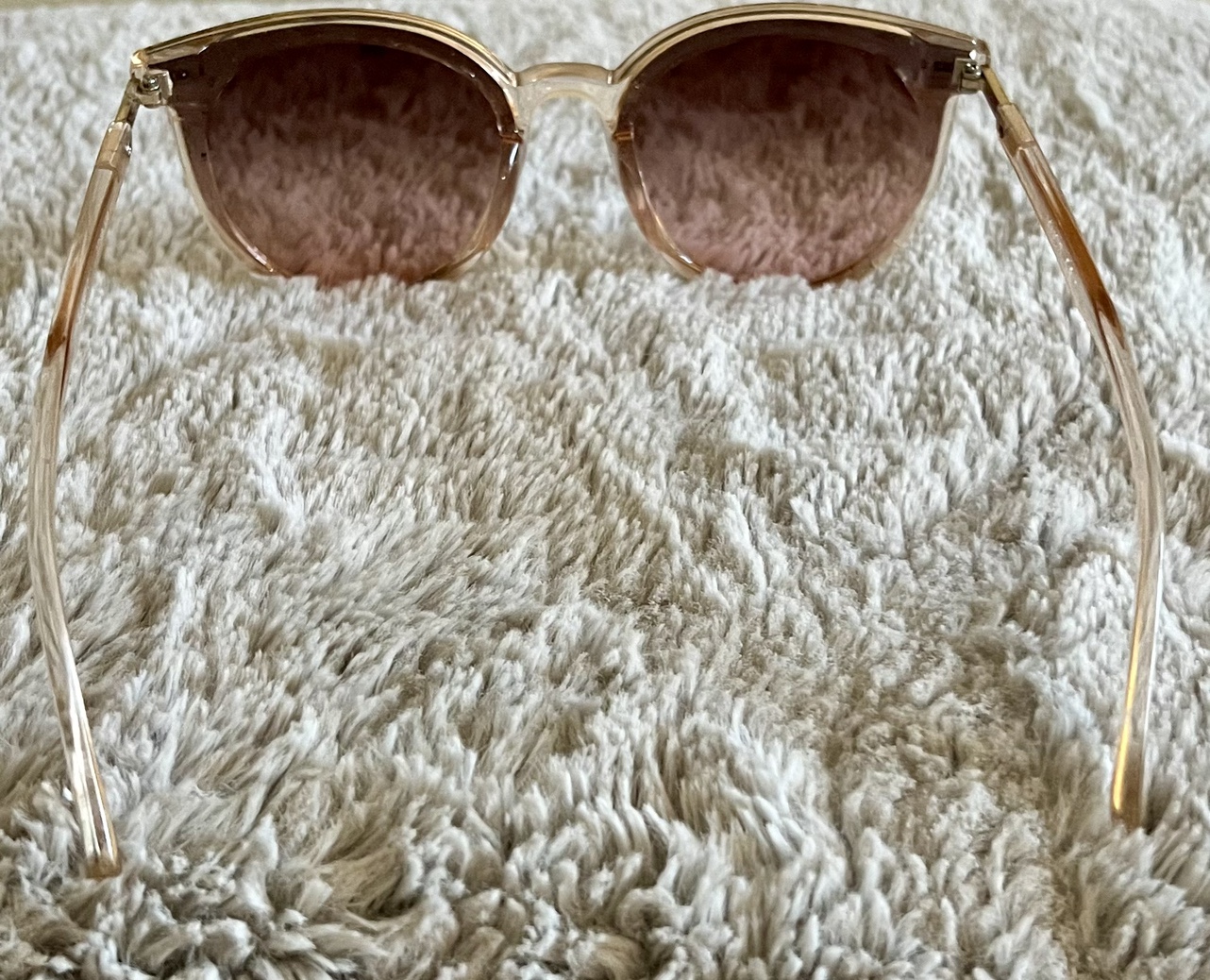 Brown Gradient Sunglasses with Clear Frames - photo 3
