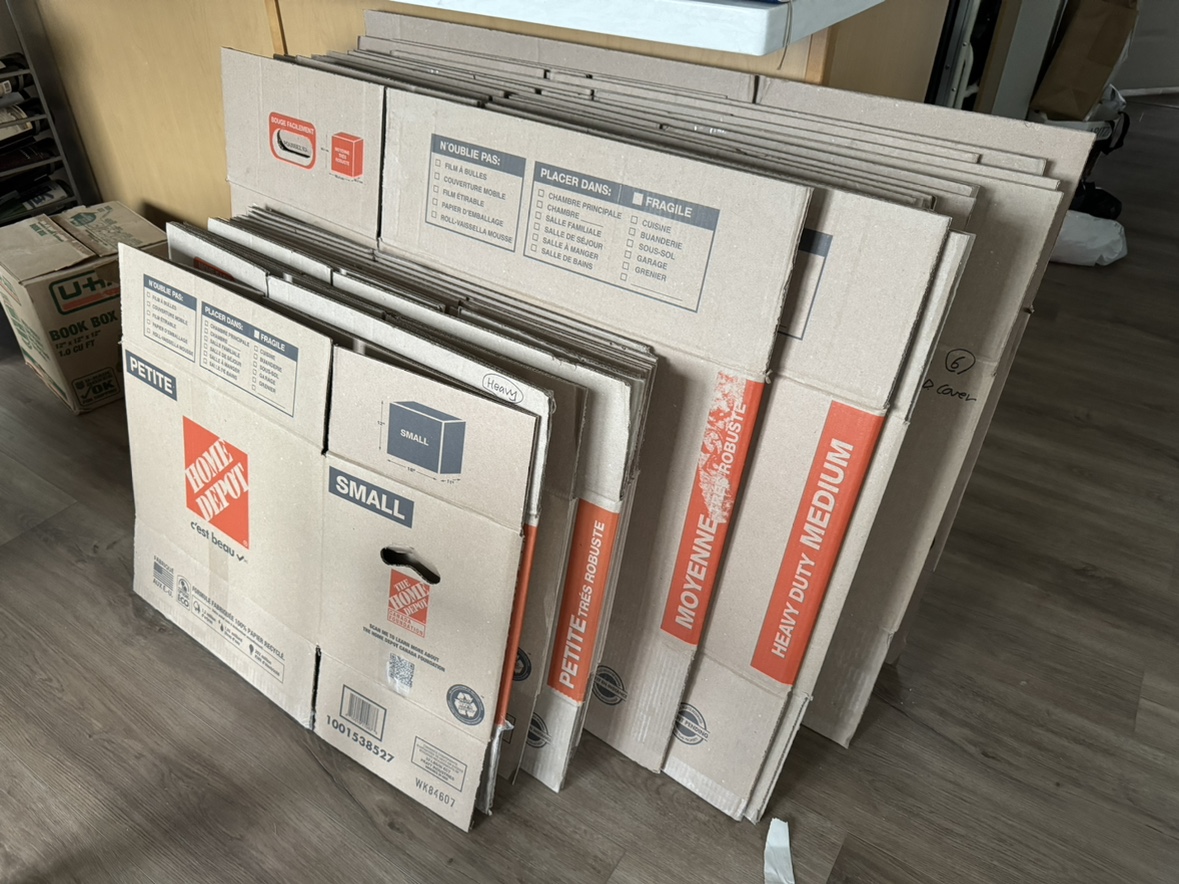 Moving Boxes from Home Depot