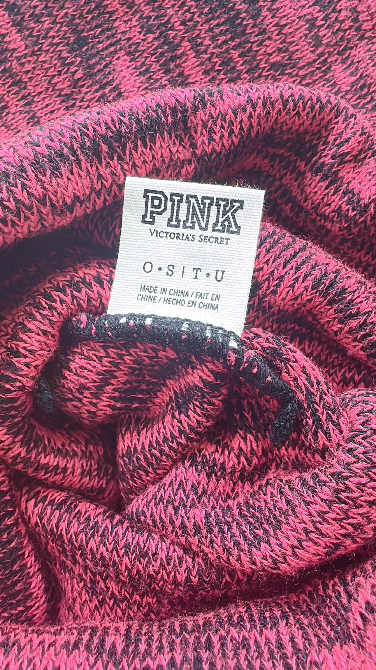 Pink Victoria's Secret Beanie and Infinity Scarf Set image indicator(3)