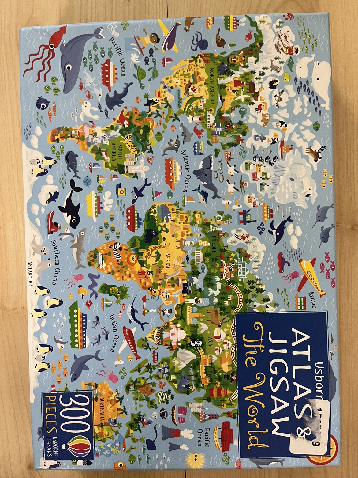 Atlas & Jigsaw the World 300 Piece Puzzle