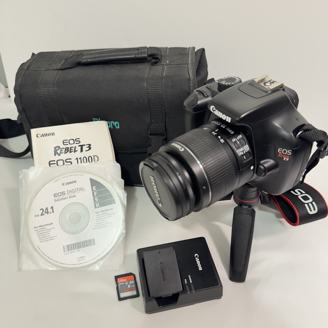 Canon EOS Rebel T3 with 18-55mm lens and bundle - photo 2