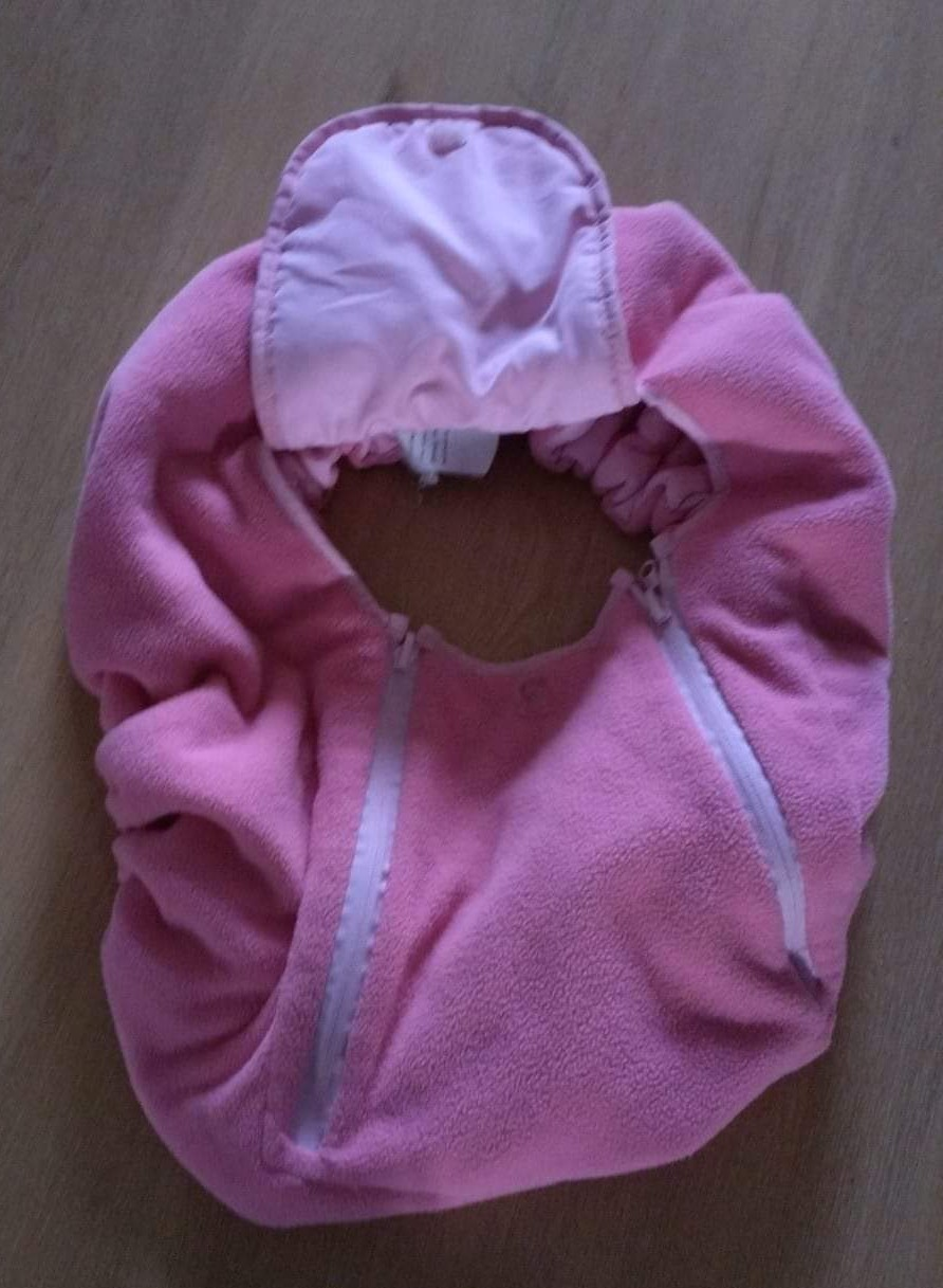 Pink Baby car seat cover #freecycle