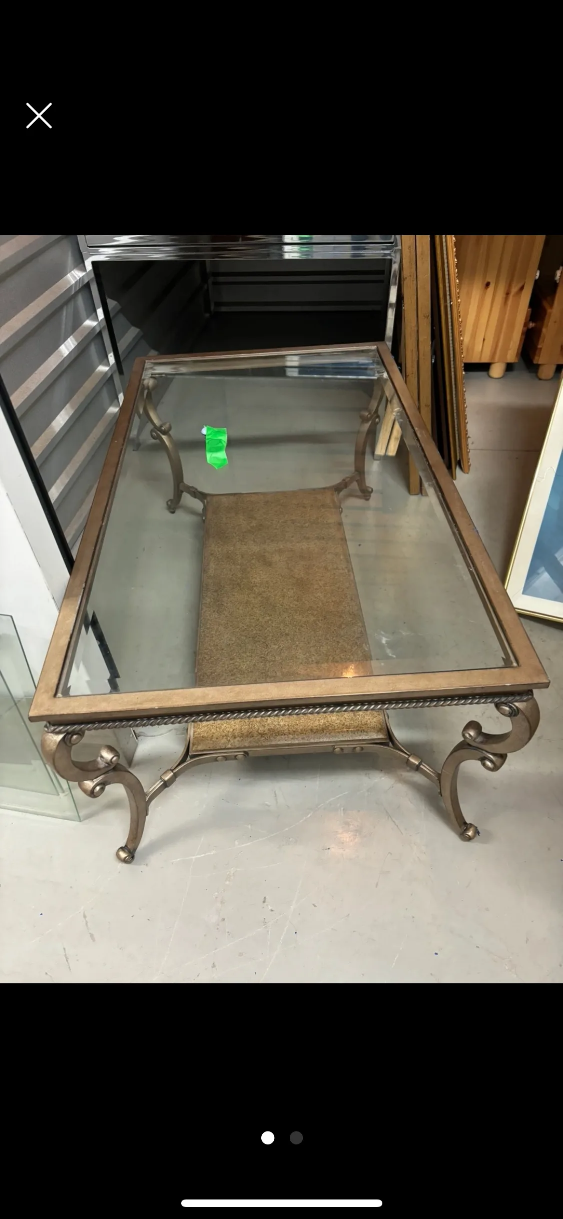 Glass Top Coffee Table and End Table Set image indicator(2)