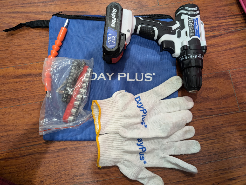 21v Cordless Drill Electric Screwdriver Kit - photo 2