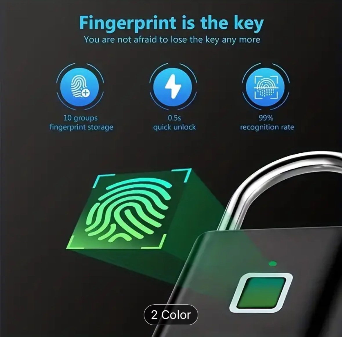 Fingerprint Padlock - photo 2