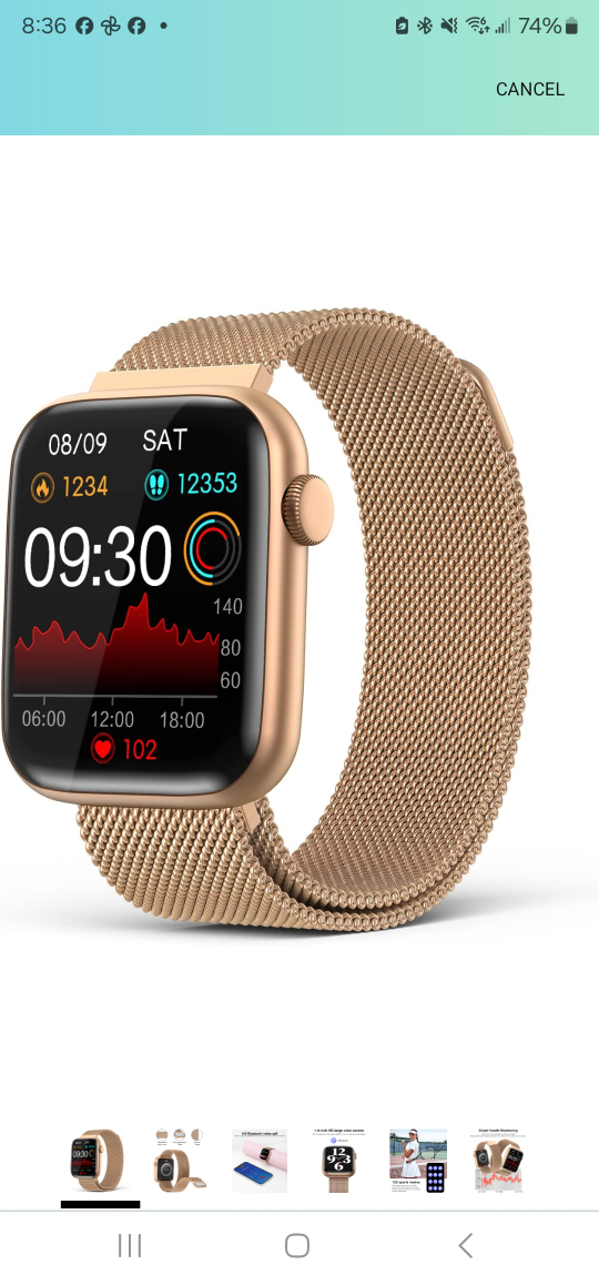 Smartwatch with Metal Band