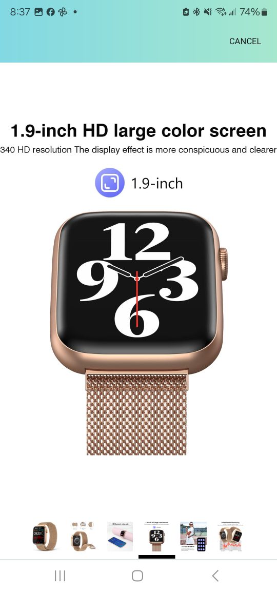 Smartwatch with Metal Band - photo 3