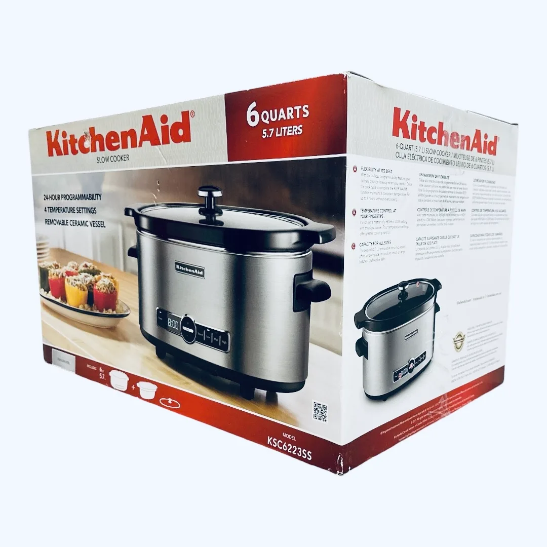 Brand New KitchenAid 6 Quart Slow Cooker 🧡 image indicator(3)