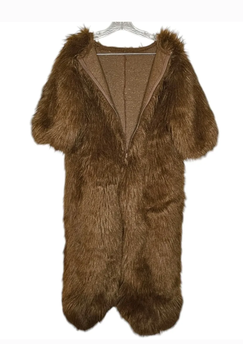 Wookiee  Ewok or Brown Bear Halloween Costume for bigger kid image indicator(2)