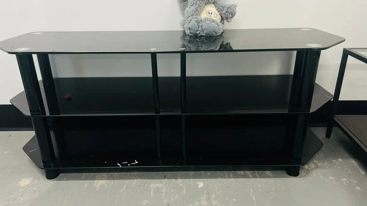 Black Glass TV Stand thumbnail