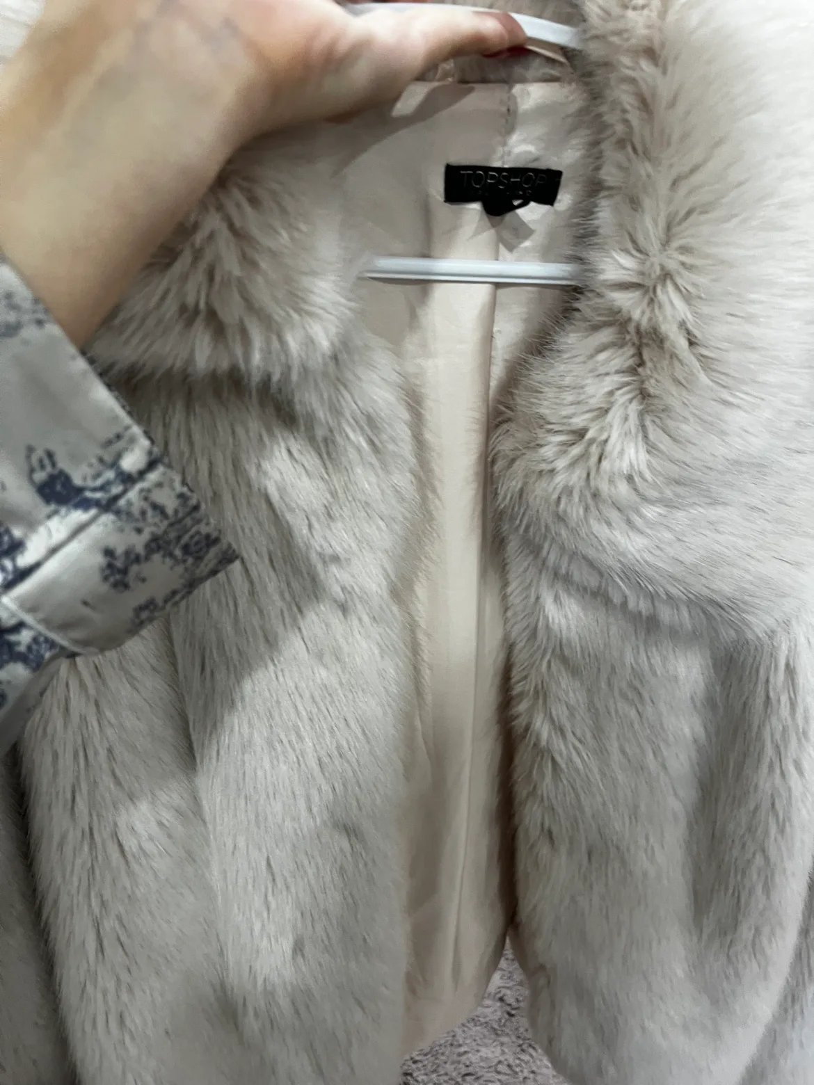 Topshop Faux Fur Jacket image indicator(5)
