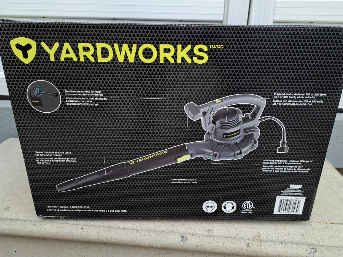 YARDWORKS Electric Leaf Blower & Vacuum image indicator(2)