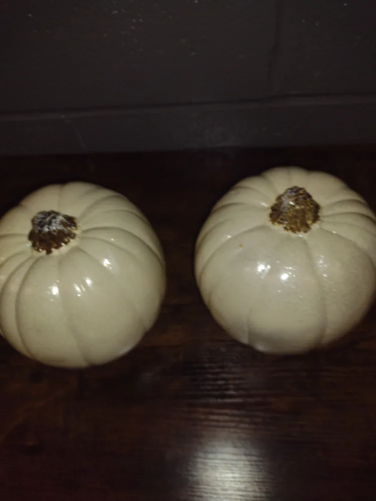 White Glittery Pumpkins 🧡🥕 2 for $5.00 thumbnail