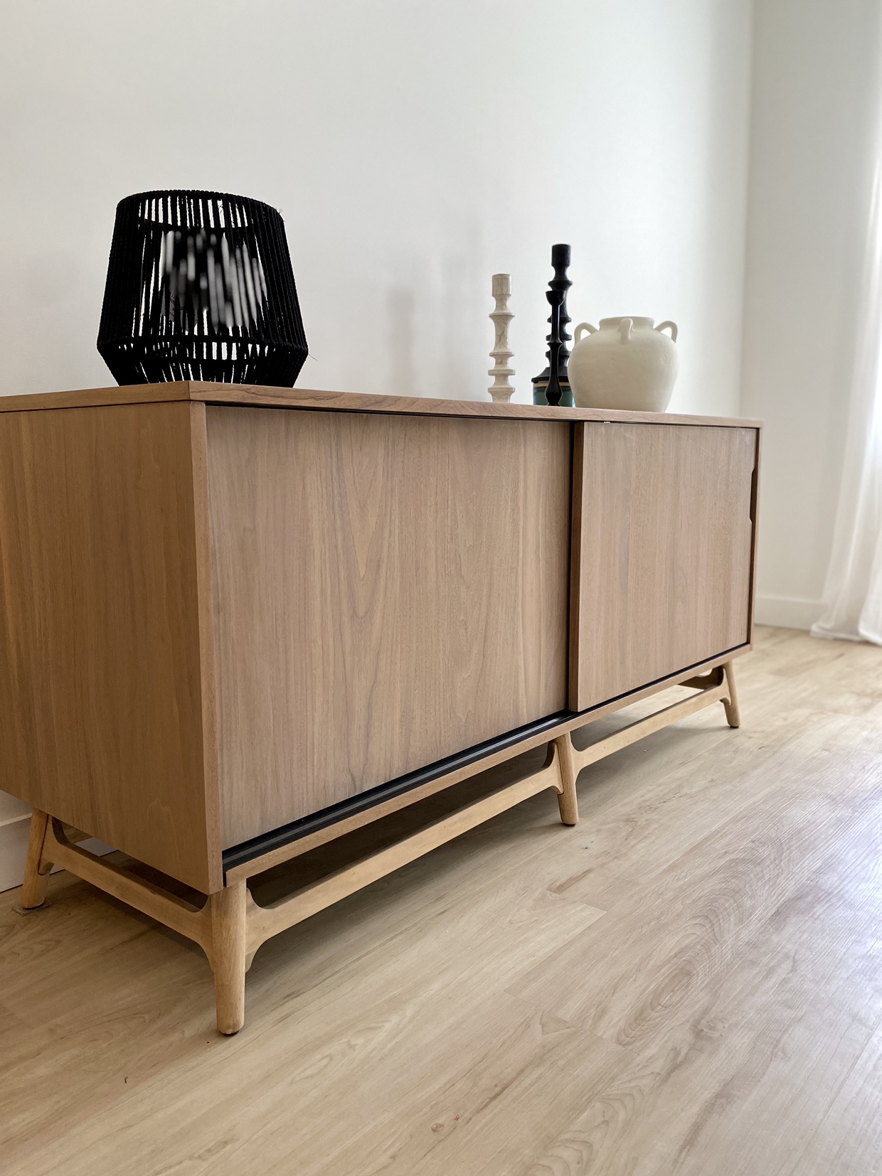 Sold Mid-Century Modern Sliding Door Cabinet - photo 2