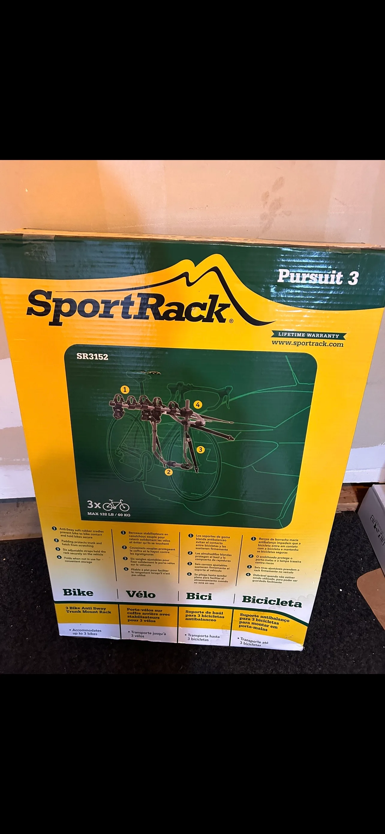 SportRack Pursuit 3 Bike Trunk Mount Rack image indicator(2)