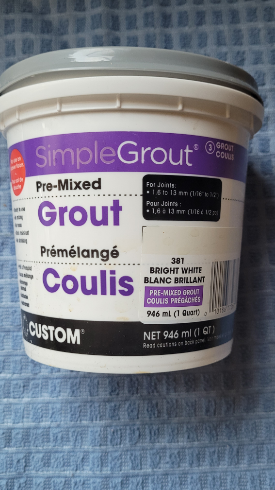 Grout - Pre-Mixed - bright white