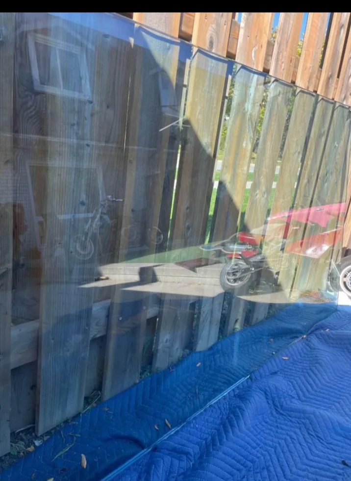 Travertine Base Glass Top Mid-Century Modern Side Table image indicator(3)