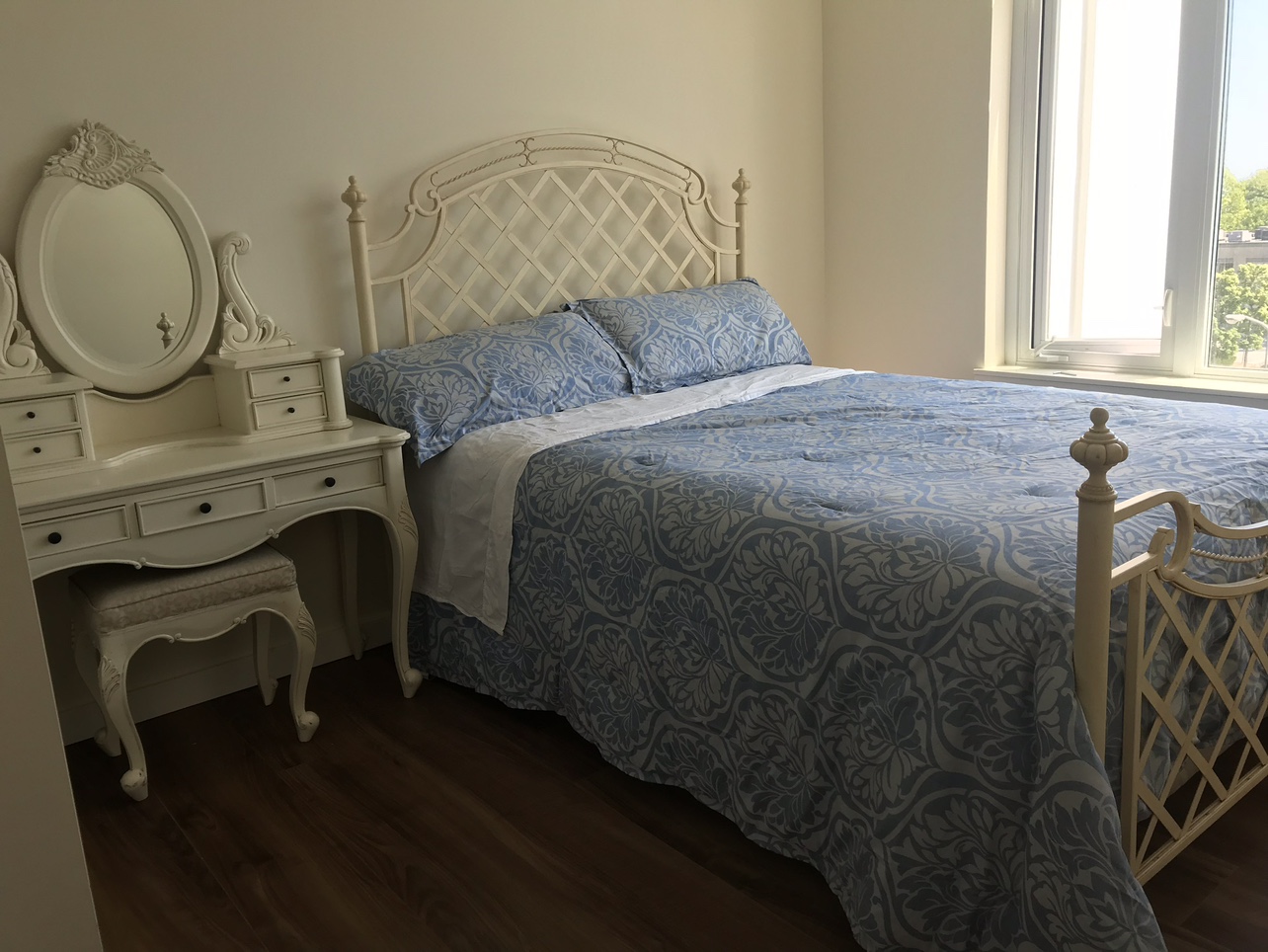 White Metal Bed Frame