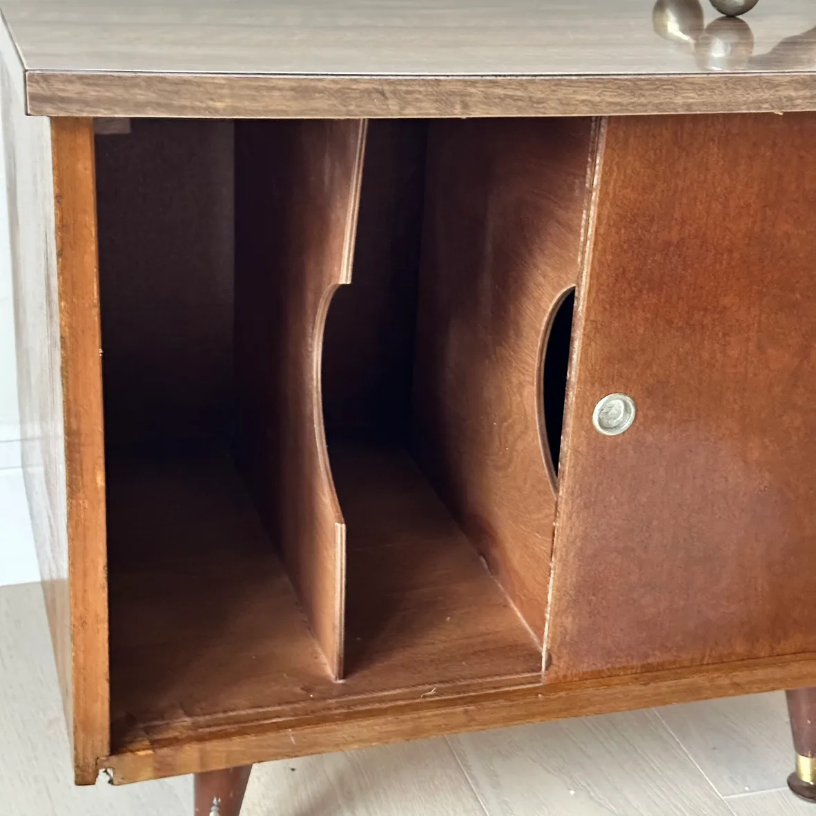 Mid-Century Modern Sliding Door Cabinet image indicator(6)