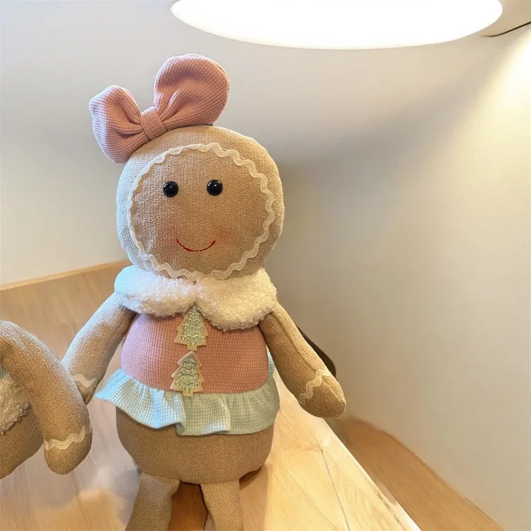 NEW Set of 2 Dangling Leg Gingerbread Girl & Boy Christmas image indicator(4)