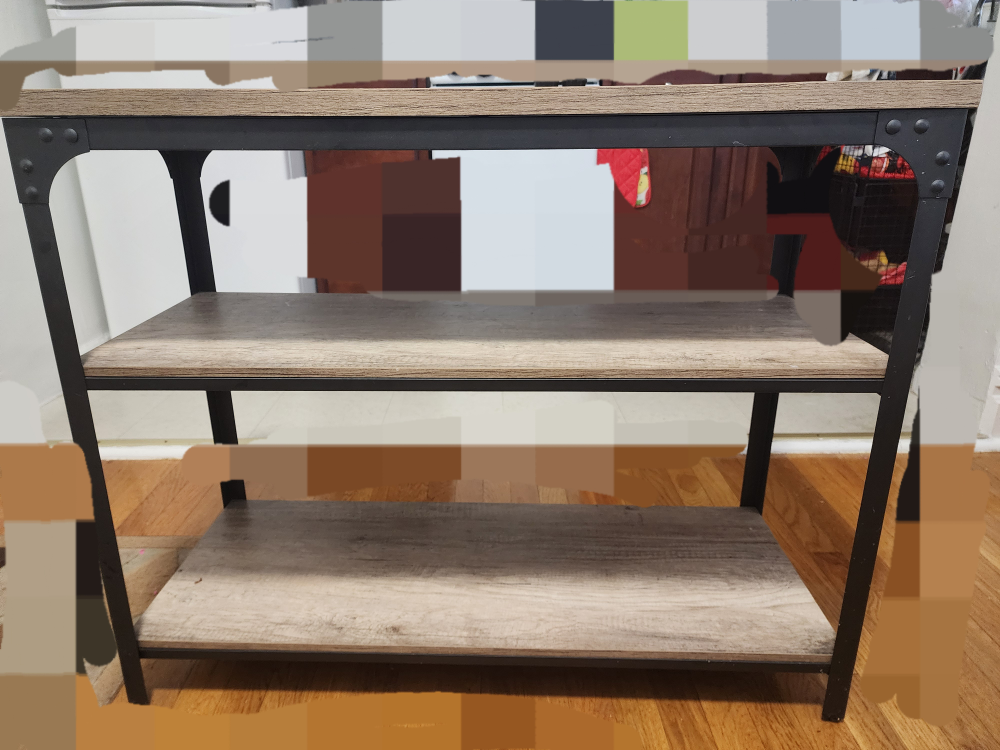Industrial Style 3 Shelf Console Table - photo 4