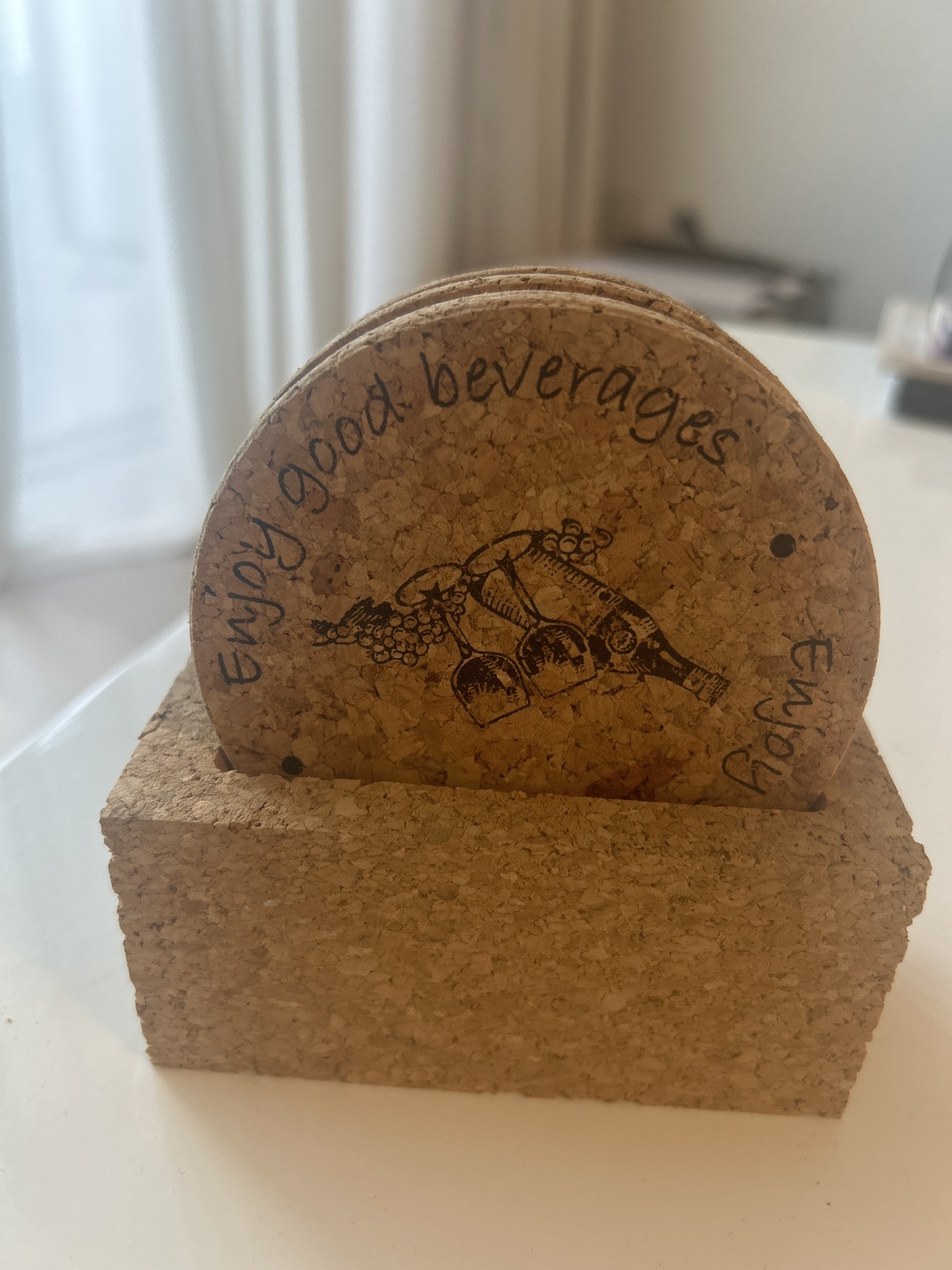 5 Cork Coasters