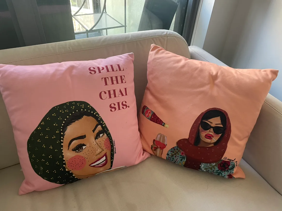 "Spill The Chai Sis" Pillows thumbnail