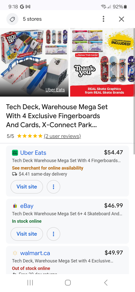 Tech Deck Warehouse Mega Set With 4 Fingerboards - photo 3