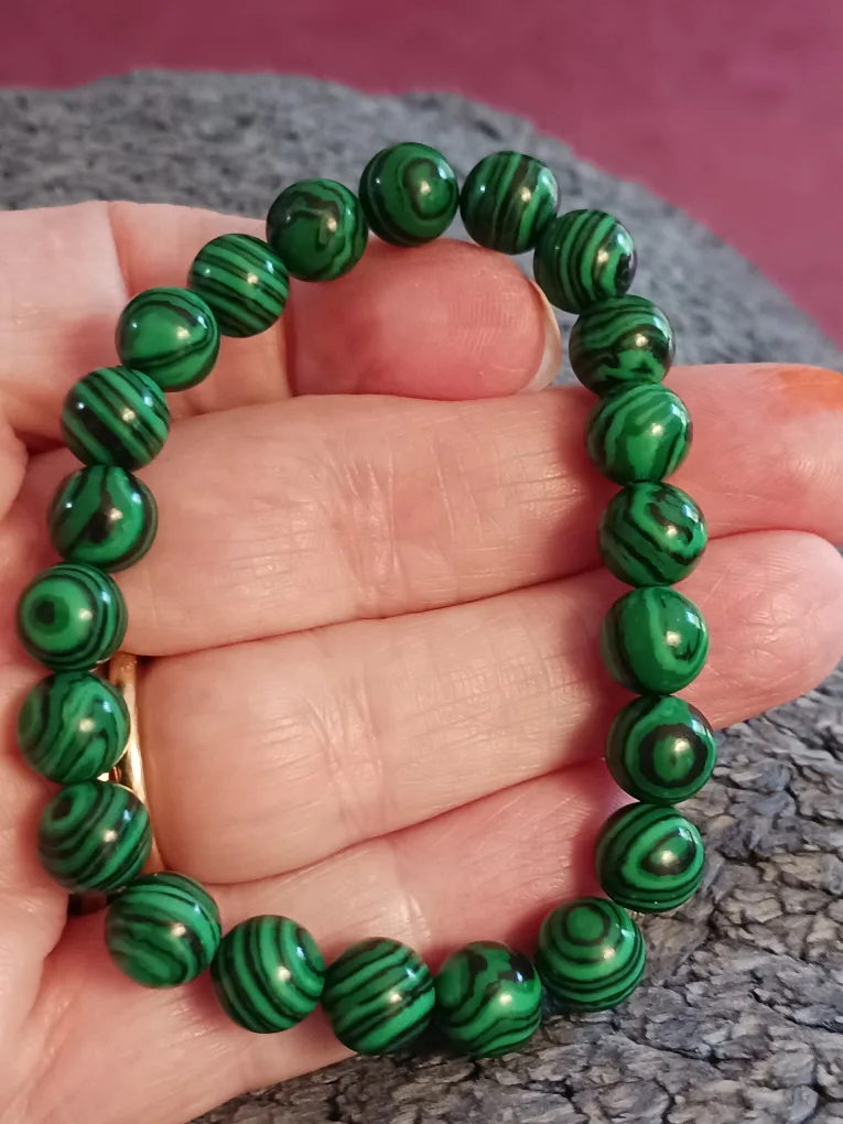 Malachite Beaded Bracelet thumbnail
