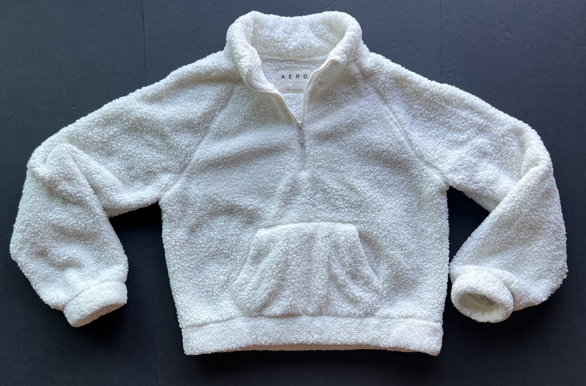 Aeropostale White Fleece Pullover - photo 5
